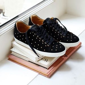 Sézane Black Studded "Jack" Sneakers